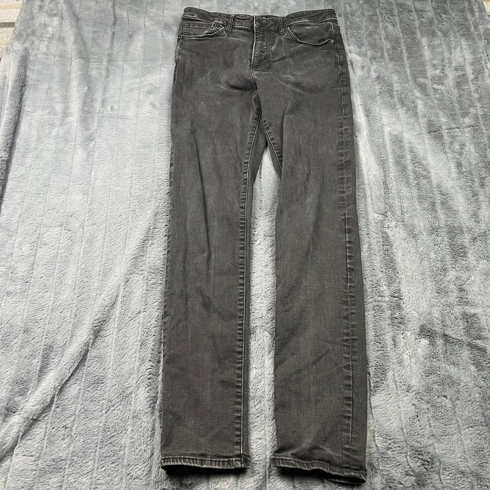 Express Mens Slim Fit Jeans Gray Denim Pants 32x36 RN55285